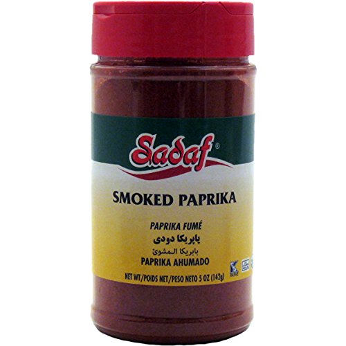 Sadaf Smoked Paprika Seasoning - Smoked Paprika Powder - Smoked Paprika Spice Grounded - 5 oz Bottle With Shaker Top