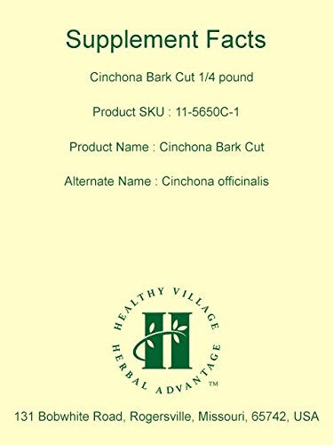 Cinchona Bark Officinalis 1/4 Pound Cut