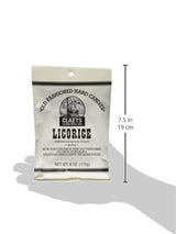 Claeys Candies Licorice - Old Fashioned Hard Candy - Artificially and Naturally Flavored - Fat-Free - 6 Ounce - 6-Pack