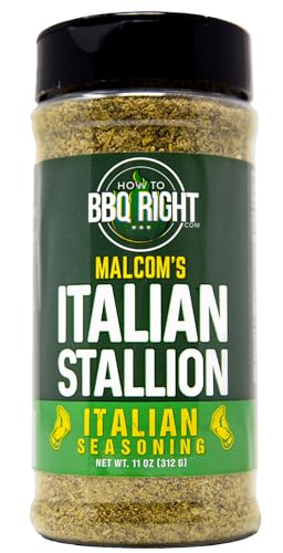 Malcolm’s Seasonings Italian Stallion Herb and Spice Blend Mix, Seasoning Powder, 11 oz Shaker