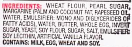 Avieta Belgian Pearl Sugar Waffles, 8 Individually Packed 1.94 Ounce W/GreenZep Sticker