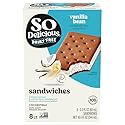So Delicious Dairy Free Coconut Milk Frozen Dessert Sandwich, Vanilla Bean, Vegan, Non-GMO Project Verified, 8 Pack