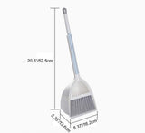 Qidiwin Mini Broom and Dustpan, Home Kitchen Sweeping for Kids(White+Gray)