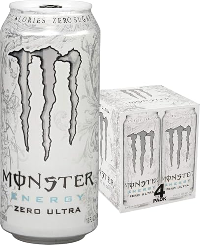 Monstar Energy, Zero Ultra, 16 fl oz, 4 Pack