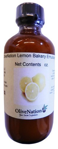 OliveNation Lemon Emulsion for Baking, Water Soluble, Kosher, Gluten Free, Vegan, PG Free - 16 ounces