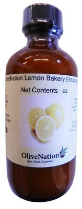 OliveNation Lemon Emulsion for Baking, Water Soluble, Kosher, Gluten Free, Vegan, PG Free - 16 ounces
