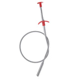 Familyhouse Bendable Sink Cleaning Hook Sewer Dredging Tool Kitchen Spring Pipe Hair Remover Kitchen Through Sewer Dredging Device Drain Opener Red