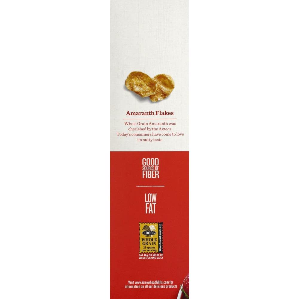 Arrowhead Mills Organic Cereal, Amaranth Flakes, 12 oz. (Pack of 6)