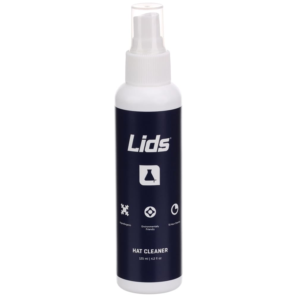 Lids Premium Hat Cleaner Spray (4.2 fl oz) - Plant-Based, Biodegradable Cap Cleaning Mist | Cleans & Protects for 3 Days | Non-Toxic, Skin-Safe Odor