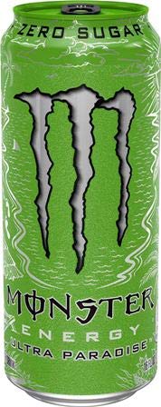 Monster Energy Drink Zero Ultra Variety - Paradise, Violet, Sunrise, Red 16 ounce (Pack of 16) and Stinger Chews (Assorted)