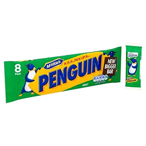 McVitie's Penguin Mint 8 x 24.6g - Pack of 2