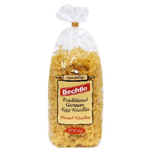Traditional German Egg Noodles Broad Noodles, 17.6-Ounce Bags (Pack of 12)