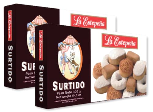 La Estepeña | Assorted Spanish Pastries | 0.66 LB (300g) | Pack of 2