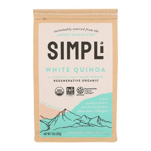 Simpli, Quinoa White Organic, 12 Ounce