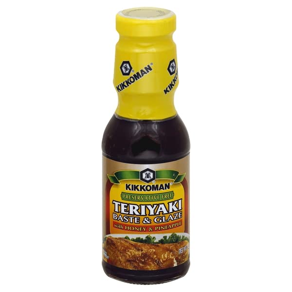 Kikkoman, Baste & Glaze, Teriyaki, with Honey & Pineapple, 12.1 Ounce
