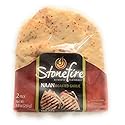 Stonefire Naan Fresh Authentic Flatbreads, (3 Pack) Garlic Flavor