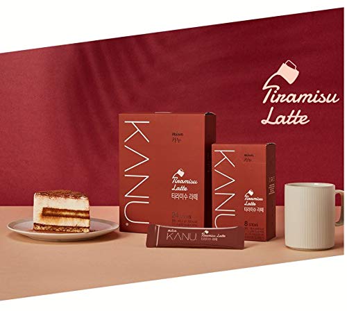 Maxim KANU Tiramisu Latte 8 Sticks, Vanilla Latte 8 Sticks