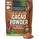 Organic Cacao Powder, Unsweetened, 1 lb (454 g) - Rich Dark Chocolate Flavor, Perfect for Baking, Smoothies & Hot Chocolate - Vegan, Keto, Paleo, Non-GMO & Gluten-Free Cocoa Powder