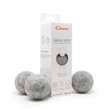 GLEENER Dryer Dots Fabric Softener | 100% New Zealand Wool | Extra large 3 pack | Grey (3)