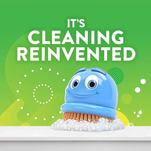 Scrubbing Bubbles Fresh Gel Toilet Bowl Cleaning Stamps, Helps Keep Toilet Clean and Helps Prevent Limescale & Rings, Rainshower Scent, 1 Dispenser