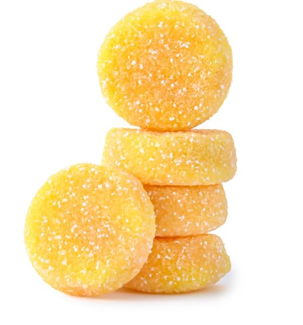 VIDAL Sour Bites Pineapple and Orange Gummy Candy, Chewy Fruit Gummies with Sour Sugar Coating, Bulk Bag, 2.2 lbs