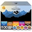 Roast Ridge Single Serve Coffee Pods for Keurig K-Cup Brewers, Variety Pack, 100 Count (20 each: Salted Caramel, Southern Pecan, Chocolate Mocha