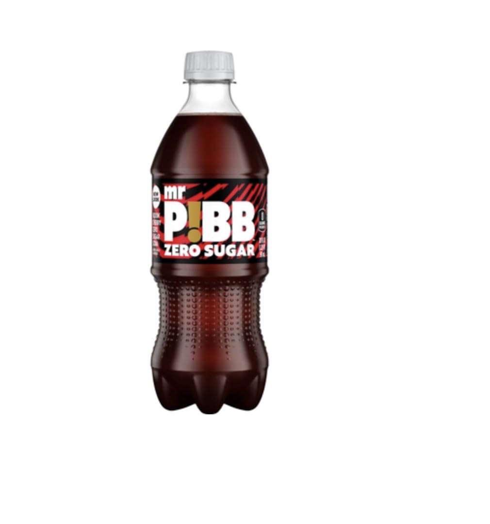 Pibb Zero Sugar Soda 20oz Bottles (Pack of 16, Total of 320 FL OZ)
