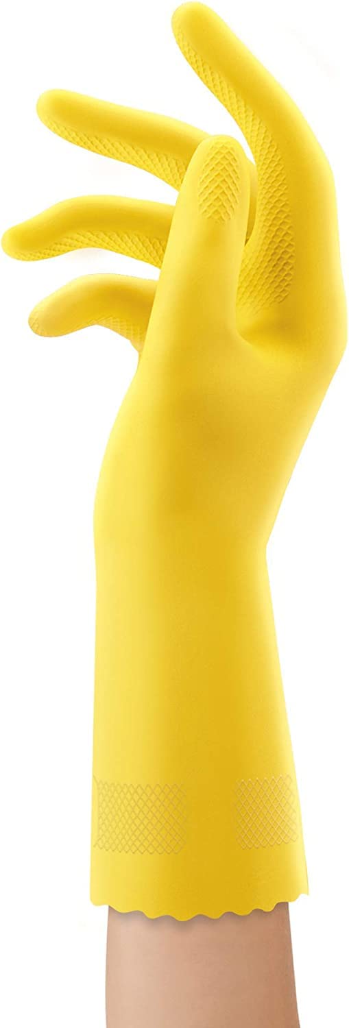 Playtex HandSaver Reuseable Rubber Cleaning Gloves (Medium, 12 Pairs), Everyday Protection Reusable Household Gloves