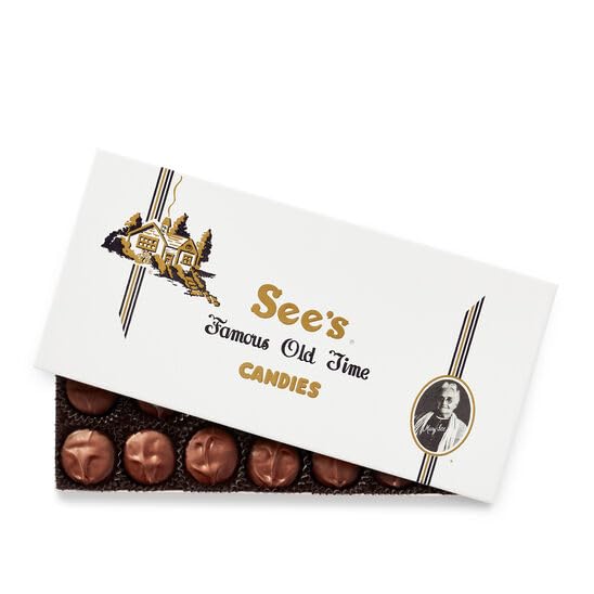 See's Candies All Milk Scotchmallow Box - Honey Marshmallow Coated in Milk Chocolate, 14.7 oz
