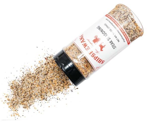 Shipshewana Spice Company Steak Seasoning, 14 oz - All?Natural Salt, Spices & Garlic Blend with Paprika, No MSG - Great on Beef, Pork, Poultry