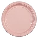Party Dimensions 24 Count Paper Plate, 7-Inch, Pink