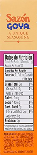 Goya Foods Sazón, Seasoning With Coriander & Annatto, 3.52 Oz