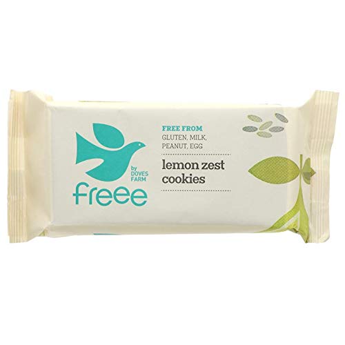 Doves Farm Fairtrade Organic Gluten Free Lemon Zest Cookies (150g) - Pack of 6