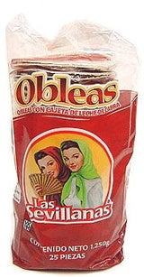 Large Obleas with Cajeta (25 Delicious Wafers with Goat's Milk Candy)