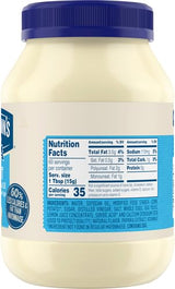 Hellmann's Light Mayonnaise For A Creamy Condiment for Sandwiches and Simple Meals Light Mayo Made With 100% Cage-Free Eggs 30 oz