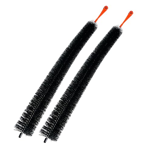 Bristle (2 Pack) 31 Inch Cleaning Brush for Dryer Lint and Cleaning Refrigerator Coils | 23" Brush with 8" Ergonimic Handle | Long Flexible Design