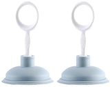 2 Pcs Blue Sink Plunger,Bathroom Small Drain Plunger Portable Kitchen Sink Drains Suction Cup Liquid Plumber Clog Remover Easy To Unclog,Drain