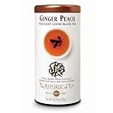 The Republic of Tea Ginger Peach Black Full-Leaf Loose Tea 3.5 oz Tin, Steeps 50 Cups | Caffeinated