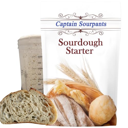 Mature Sourdough Starter Culture - 100+ Years Old Dehydrated Sourdough Starter Kit for Delicious Homemade Sourdough Bread - All-Natural and Healthy