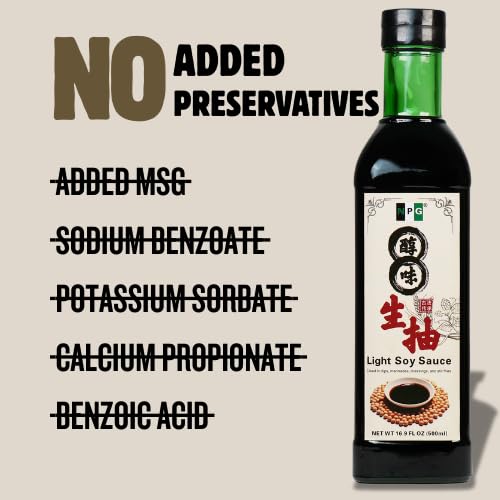 NPG Light Soy Sauce 16.9 fl oz, All Purpose Asian Seasoning