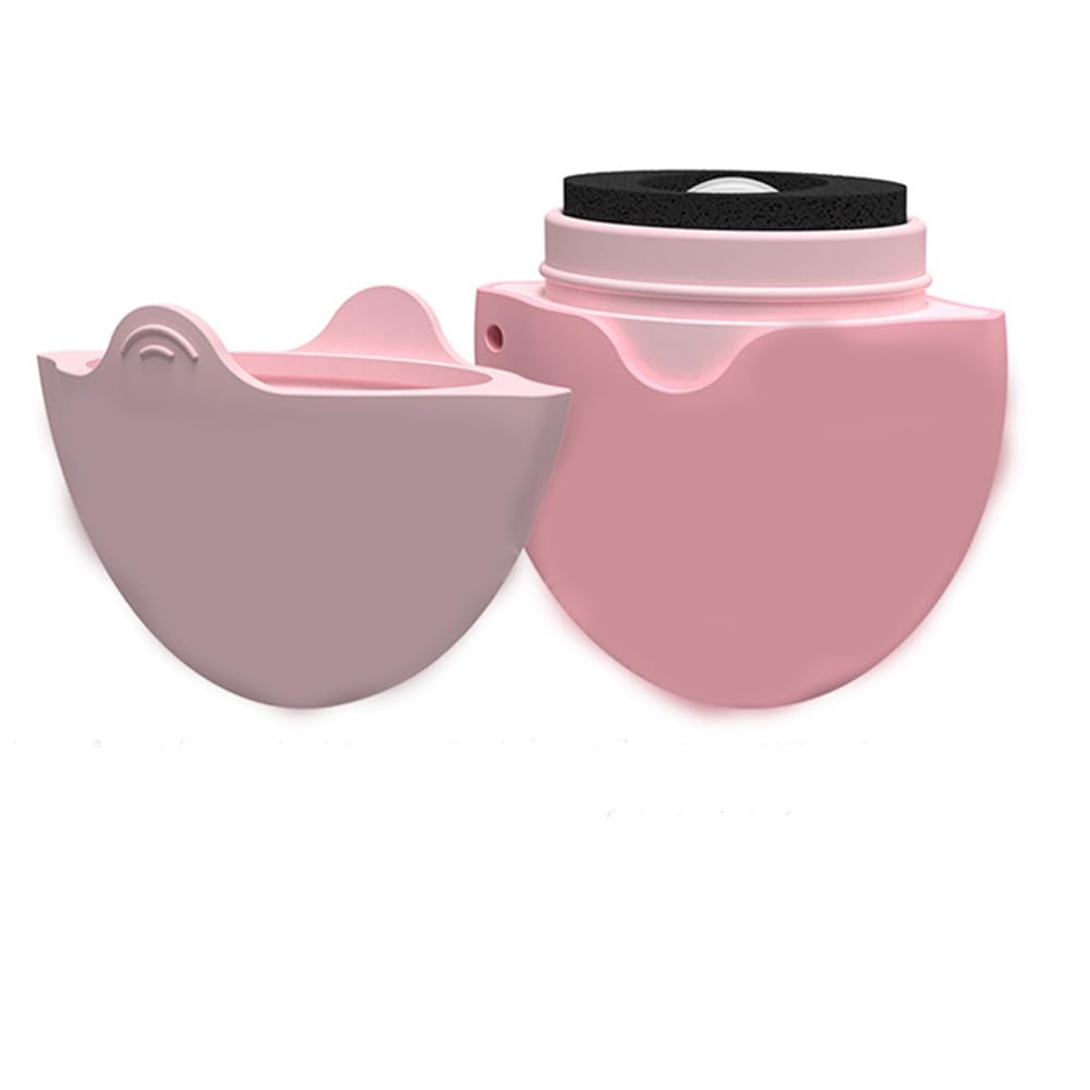 1 piece Silicone sunscreen applicator, portable body lotion applicator, water replenishing applicator (pink)