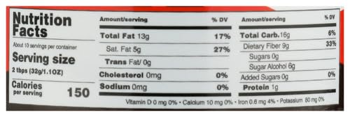 Nutilight, Hazelnut Spread with Cocoa, Sugar Free, Keto and Diabetic Friendly, Low Net Carb, Non-GMO, Naturally Sweetened with Stevia. (1 Jar, 11 oz)