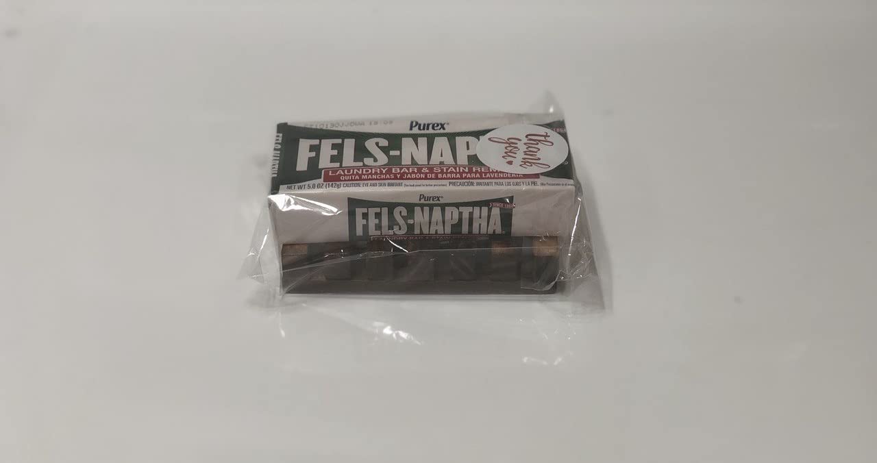 Fels Naptha Laundry Detergent & Wooden Soap Dish Supreme Shop TDV (2 bar soap)