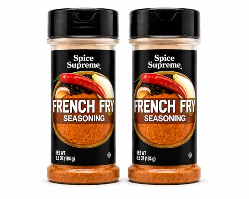 Spice Supreme Seasonings: French Fry Seasoning (Pack of 2) 6.5 oz Size