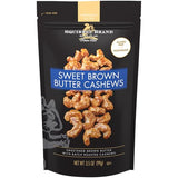 Squirrel Brand Sweet Brown Butter Cashews, 3.5 oz Resealable Bag, Gourmet Flavored Cashews Nuts, Gluten Free, Vegetarian