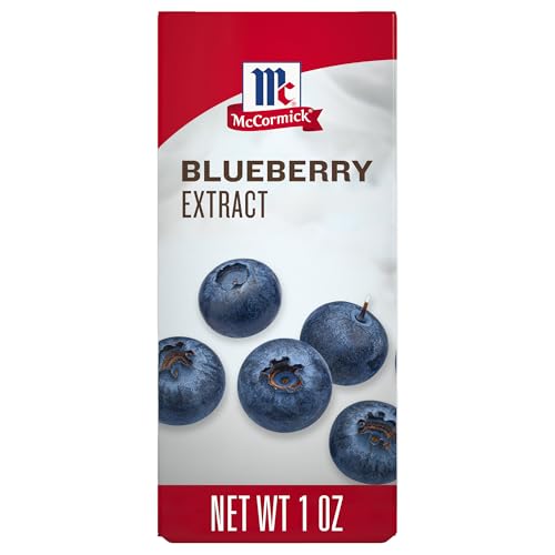 McCormick Blueberry Extract with Other Natural Flavors, Distinctive, Sweet Blueberry Flavor and Aroma for Baking Cookies, Cake, and Muffins