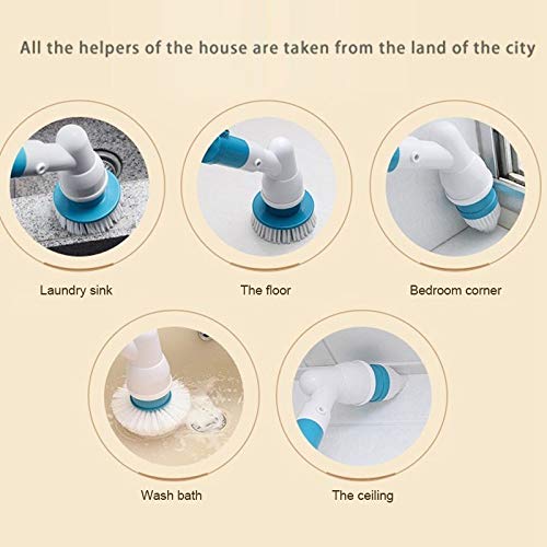 Replacement Brush Heads for Hurricane Spin Scrubber with Multi-Function Set of 3?Flat,Dome,Corner? and Adapter for Bathroom, Floor, Wall and Kitchen