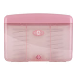 EZbrnd Countertop SLIMFOLD Hand Towel Dispenser for Kitchen/Bathroom/Office/RV/Airbnb, Guest Towel Holder, Pink
