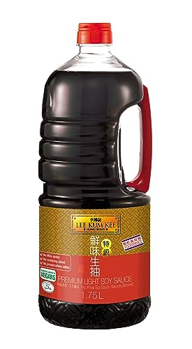 Lee Kum Kee Premium Soy Sauce (59 oz - 1 Pack) Umami Flavor | Perfect for Marinades, Stews, Sauce Mixes, Stir-Frying, Drizzling, Dipping, Seasoning