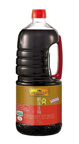Lee Kum Kee Premium Soy Sauce (59 oz - 1 Pack) Umami Flavor | Perfect for Marinades, Stews, Sauce Mixes, Stir-Frying, Drizzling, Dipping, Seasoning